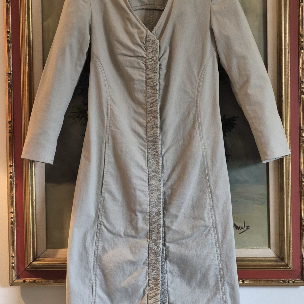 Elegant Cream Long Coat